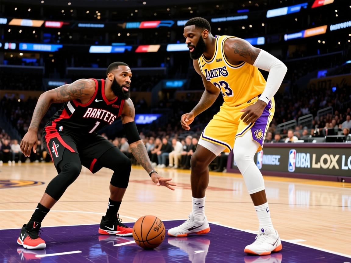 火箭队惨败湖人，哈登与戴维斯的对决备受关注