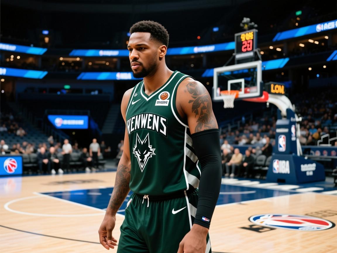 森林狼队中锋因伤缺席，队内前景堪忧